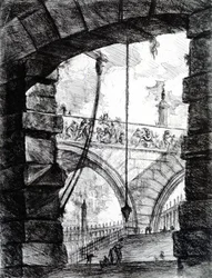 Placa 4 da série Carceri, 1761
